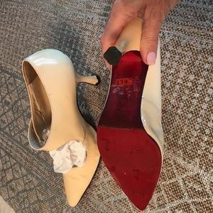 Louboutin Cream heels
